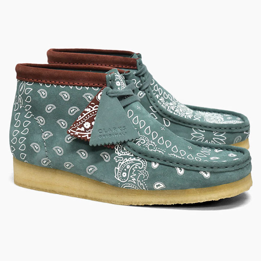 Wallabee Green Paisley オリジナルズ ワラビー ペイズリー グリーン スエード メンズ