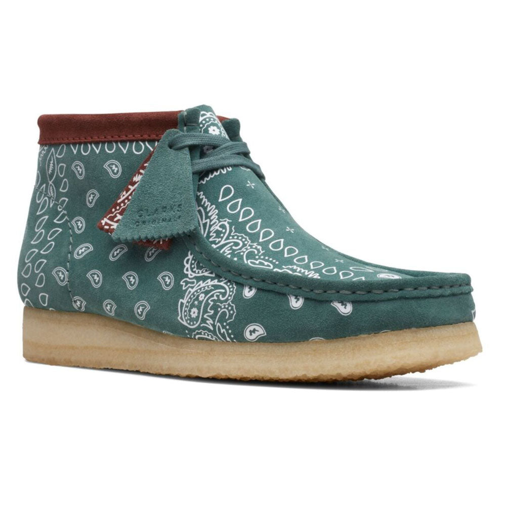 Wallabee Green Paisley オリジナルズ ワラビー ペイズリー グリーン スエード メンズ