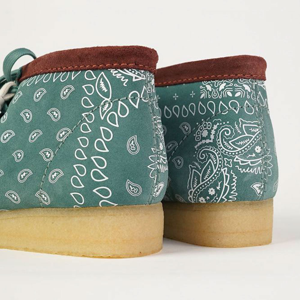 Wallabee Green Paisley オリジナルズ ワラビー ペイズリー グリーン スエード メンズ