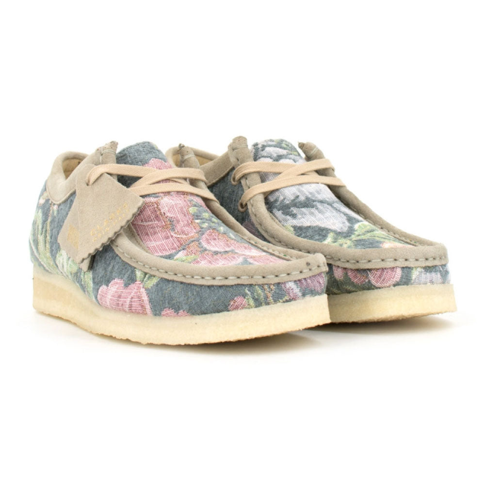 Wallabee Lo Grey Floral オリジナルズ ワラビー ロー グレー フローラル スエード メンズ