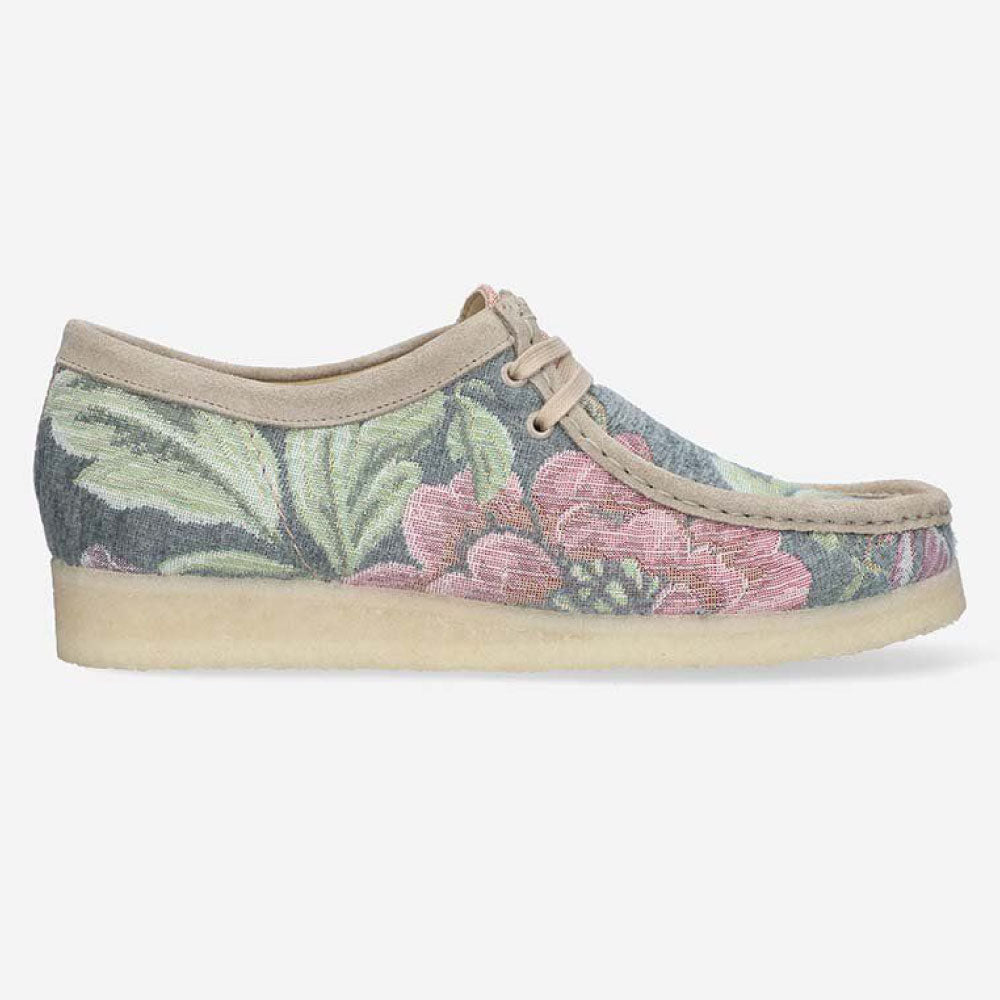 Wallabee Lo Grey Floral オリジナルズ ワラビー ロー グレー フローラル スエード メンズ