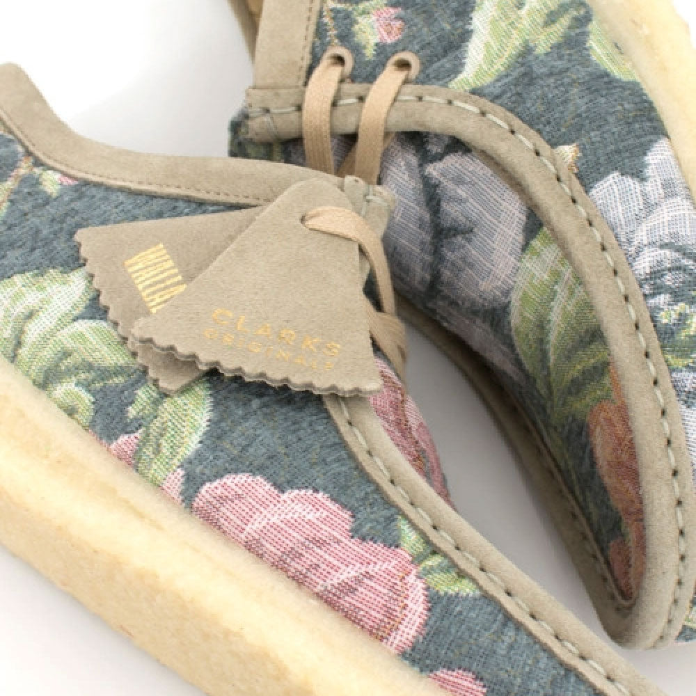 Wallabee Lo Grey Floral オリジナルズ ワラビー ロー グレー フローラル スエード メンズ