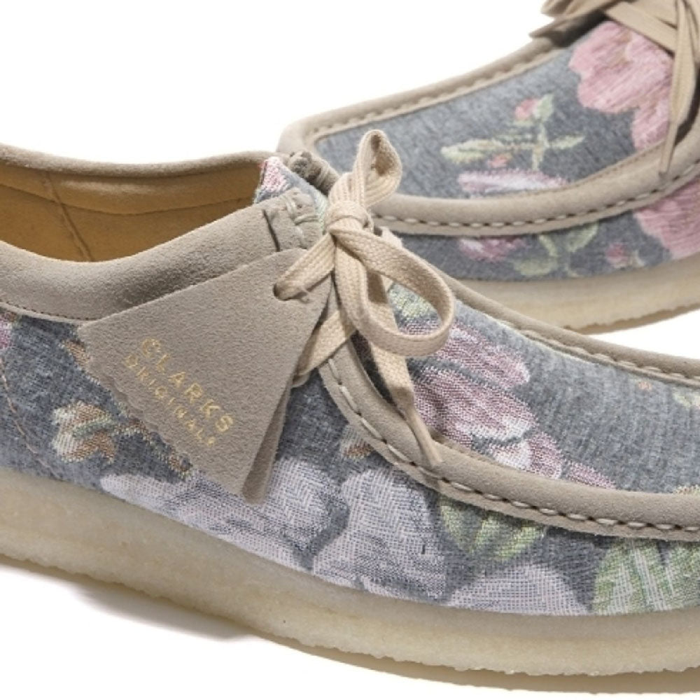 Wallabee Lo Grey Floral オリジナルズ ワラビー ロー グレー フローラル スエード メンズ