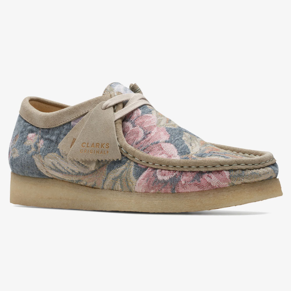 Wallabee Lo Grey Floral オリジナルズ ワラビー ロー グレー フローラル スエード メンズ