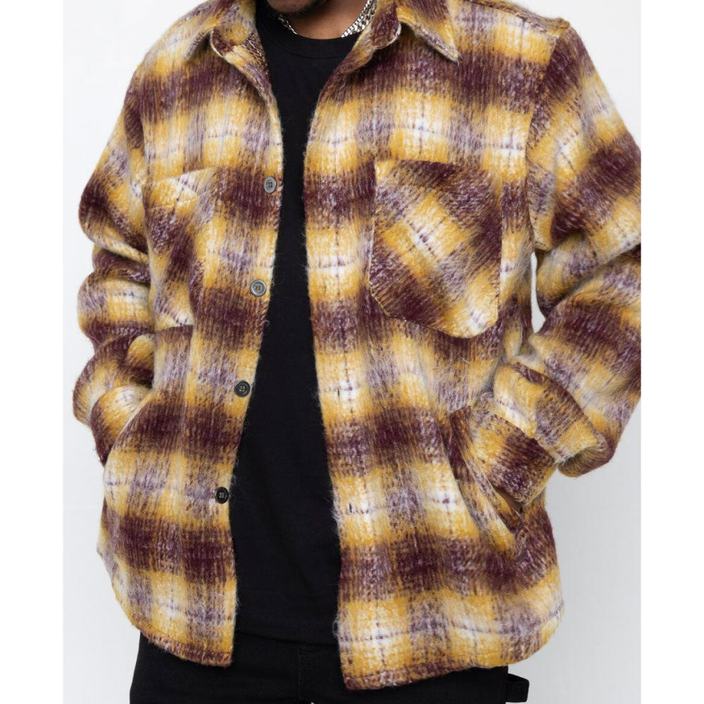 Side Slit Flannel Shirt ヘビー フランネル シャツ モヘア