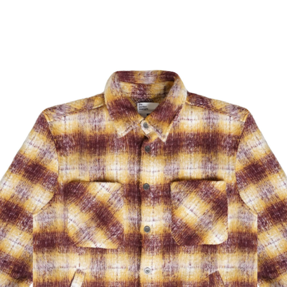 Side Slit Flannel Shirt ヘビー フランネル シャツ モヘア