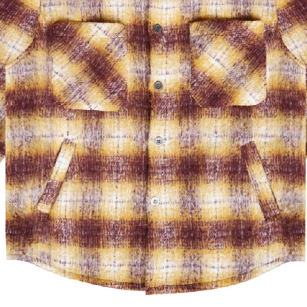 Side Slit Flannel Shirt ヘビー フランネル シャツ モヘア