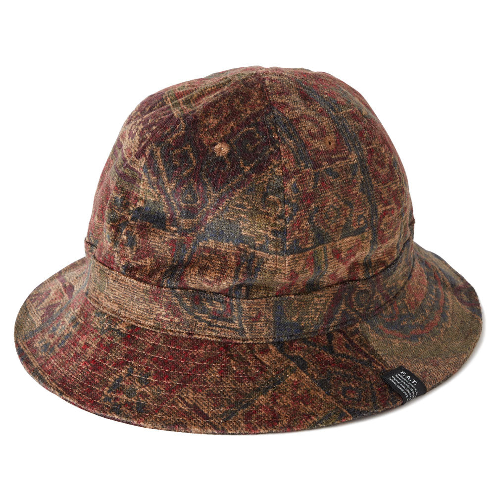 BELLRAL Military Corduroy Paisley Hat ミリタリー 6パネル コーデュロイ ペイズリー ハット 帽子