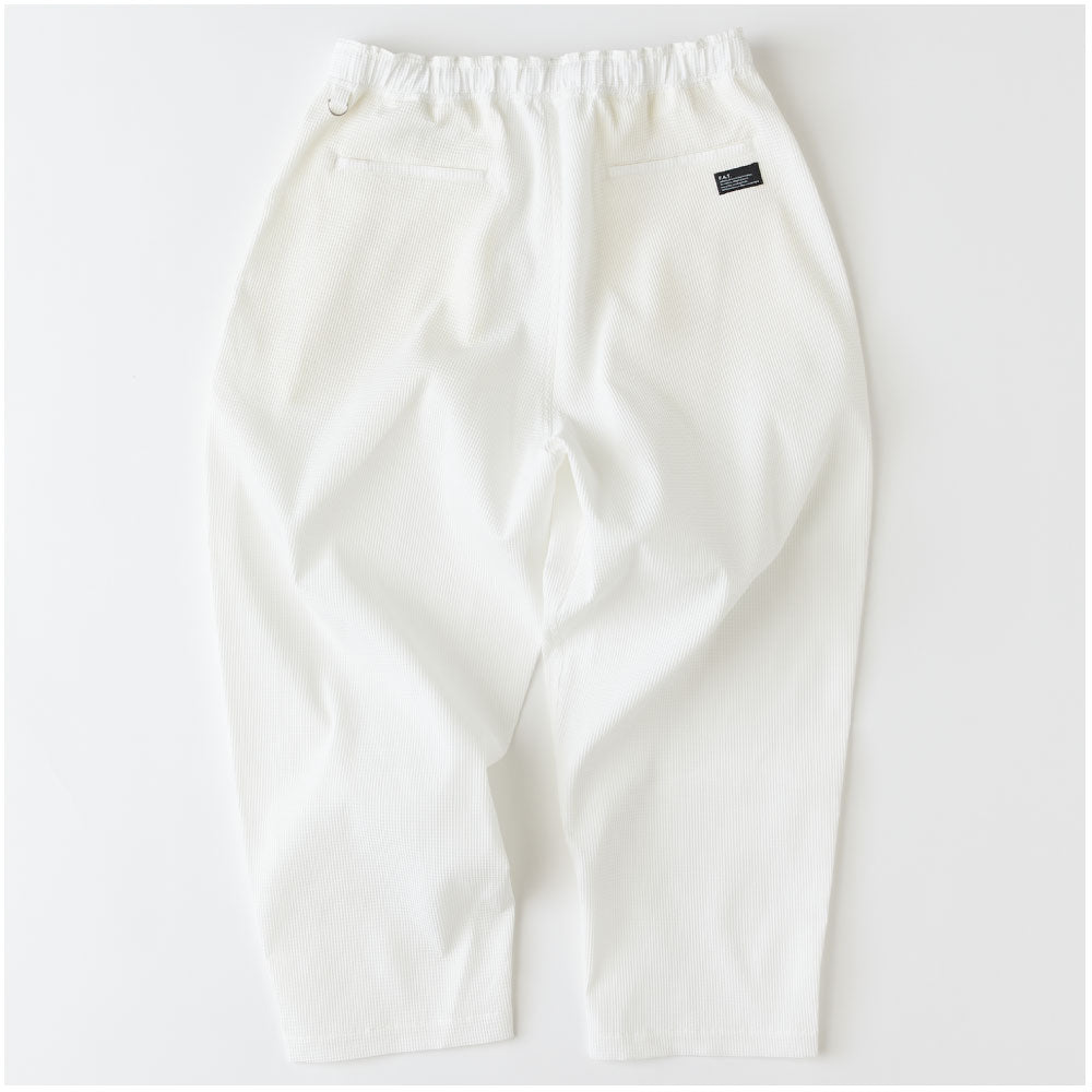 BUMBAGGY Waffle Easy Pants WHT ワッフル ワイド イージー パンツ