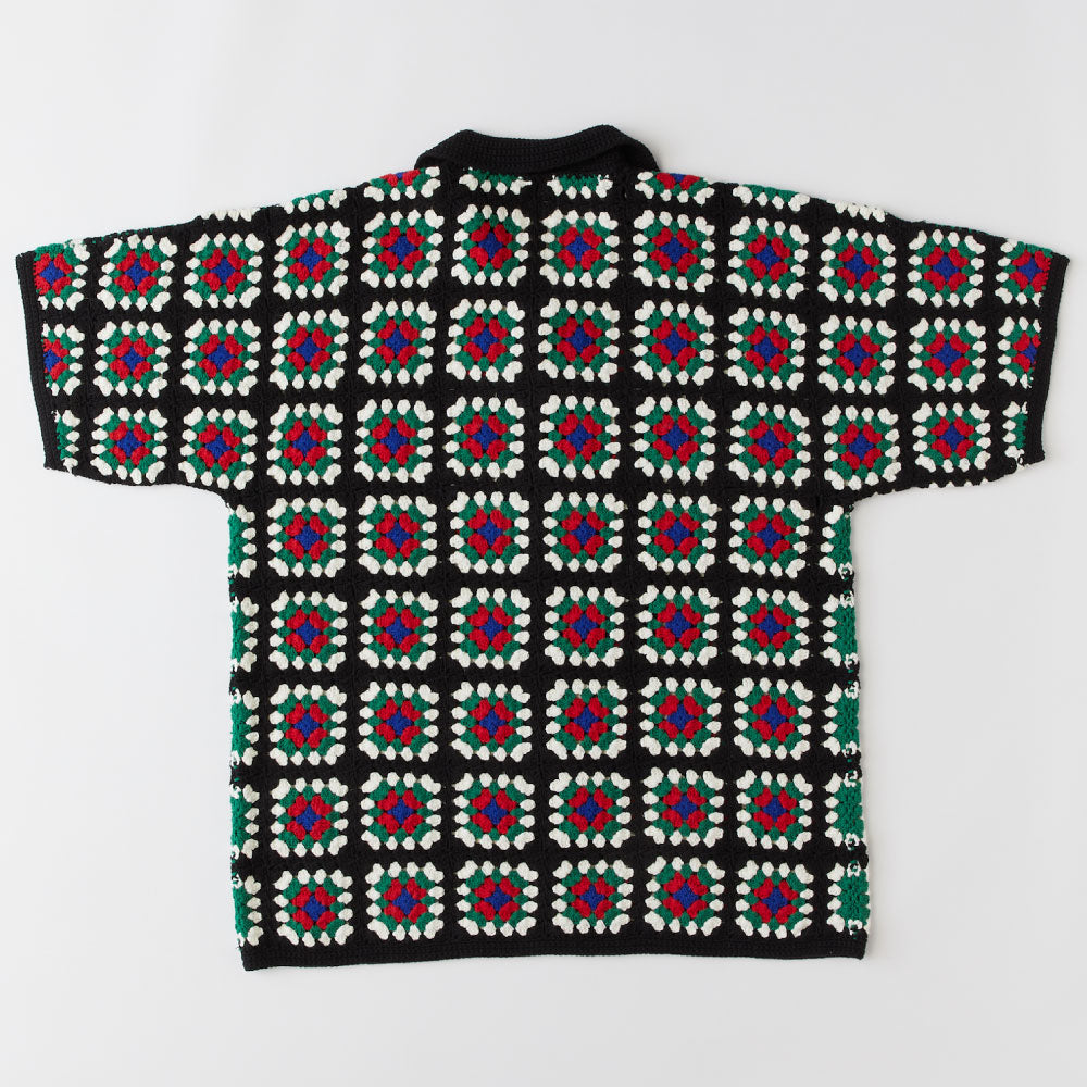 FLOCHET Knit S/S Shirts クロシェット ニット 半袖 シャツ