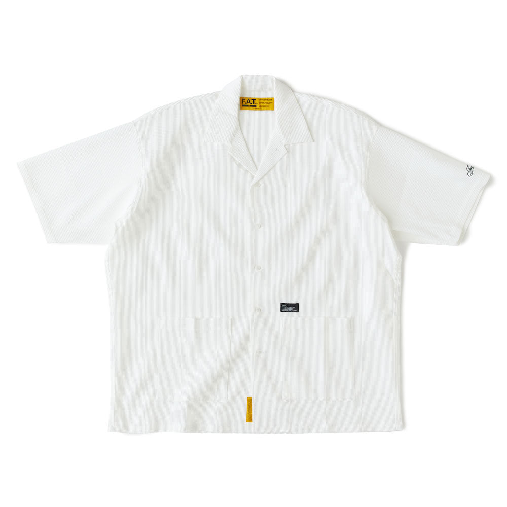 GIGABUMP S/S All Over Waffle Shirts WHT 半袖 シャツ