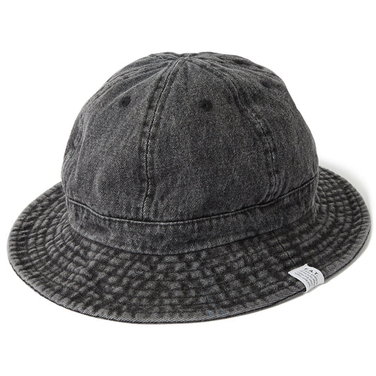 Nicol Metro Hat Denim Hat Vintage Black Wash ミリタリー メトロ デニム ハット