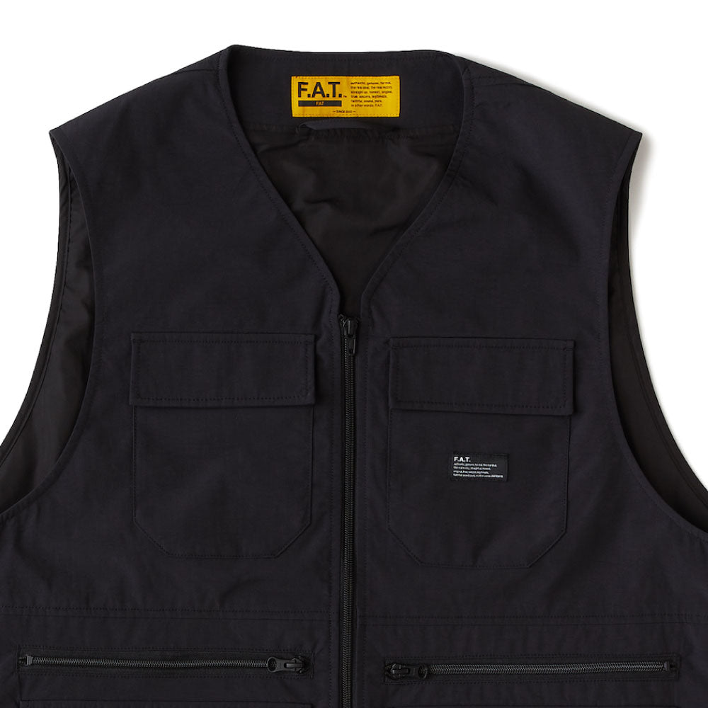 Shelliner Layere nylon zip vest BLK 3レイヤー ナイロン ジップ ベスト