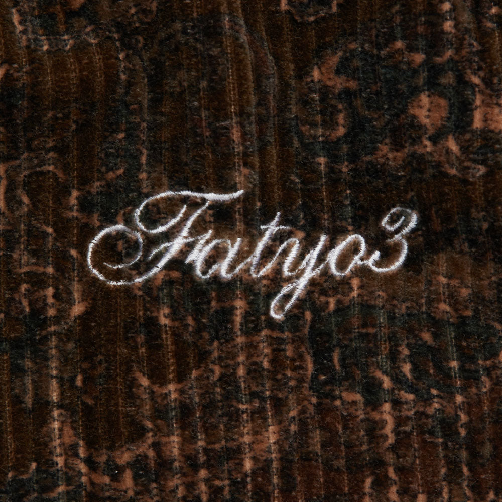 Walesley Paisley Corduroy Shirt ペイズリー 太畝 コーデュロイ シャツ 長袖 Brown