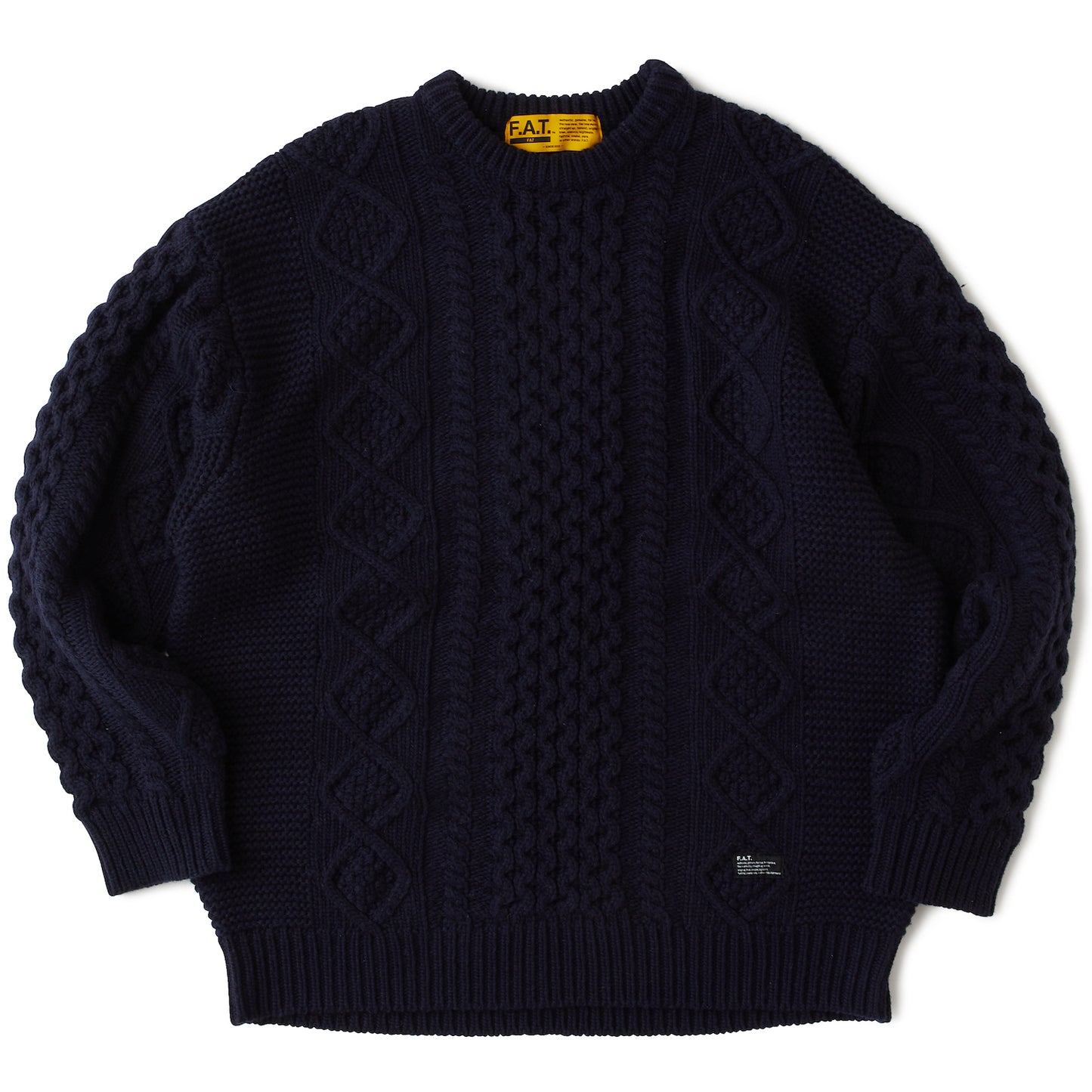 FISHARAN Fisherman Knit NVY ウールヤーン フィッシャーマン ニット