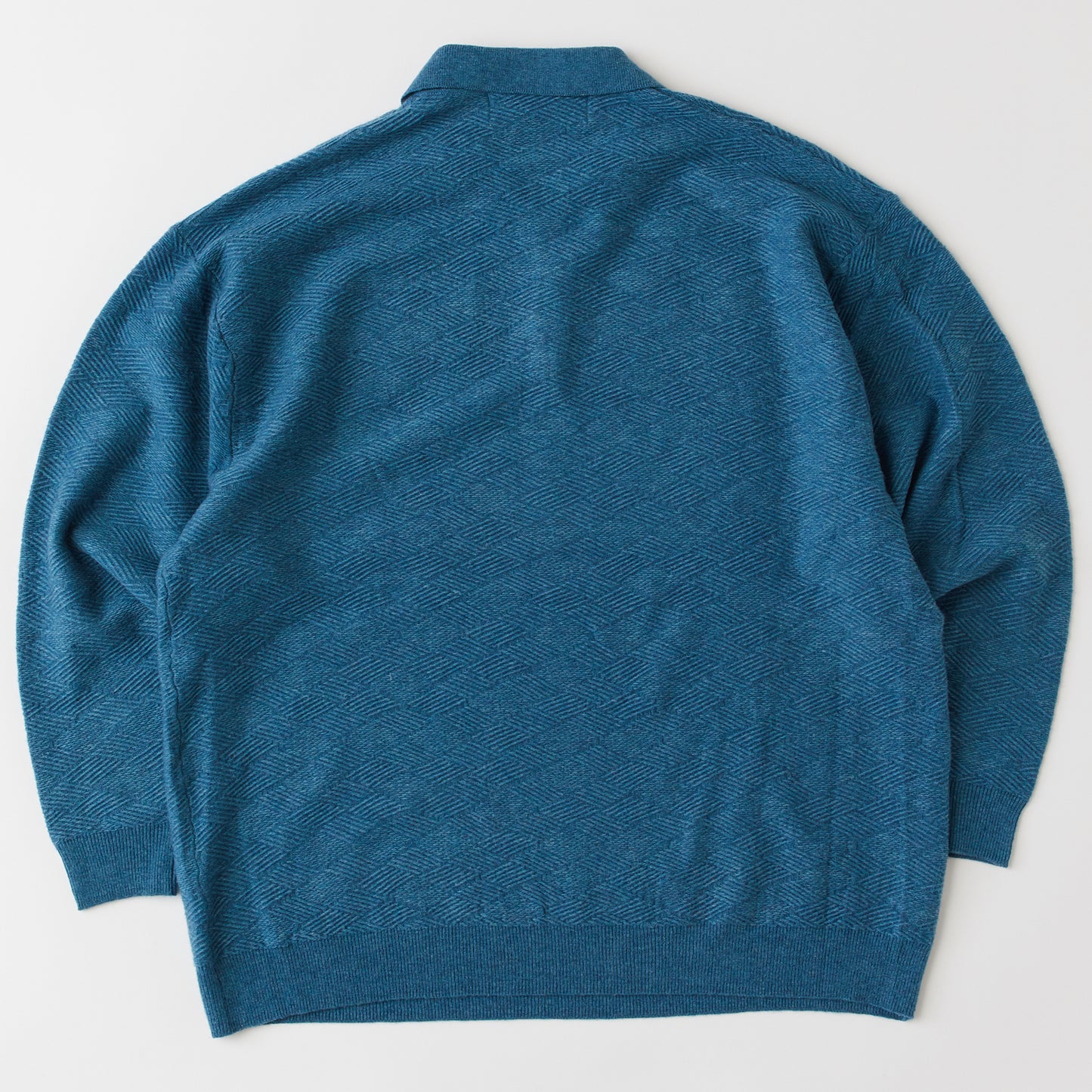 JAQWIRE L/S Knit Polo Shirts ジャガード ニット ポロ シャツ