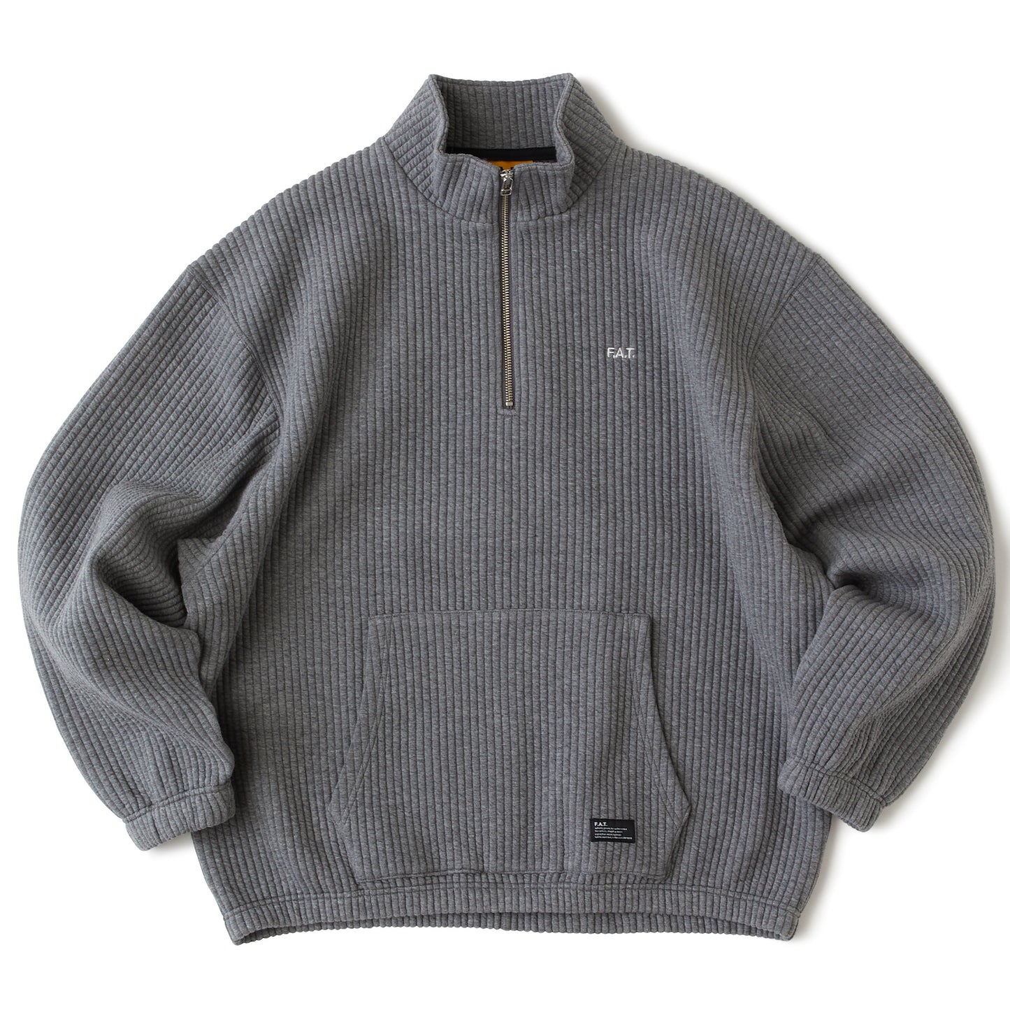 QUILHALF Quilting Half Zip Sweat Shirt GRY キルティング ハーフ ジップ スウェット シャツ