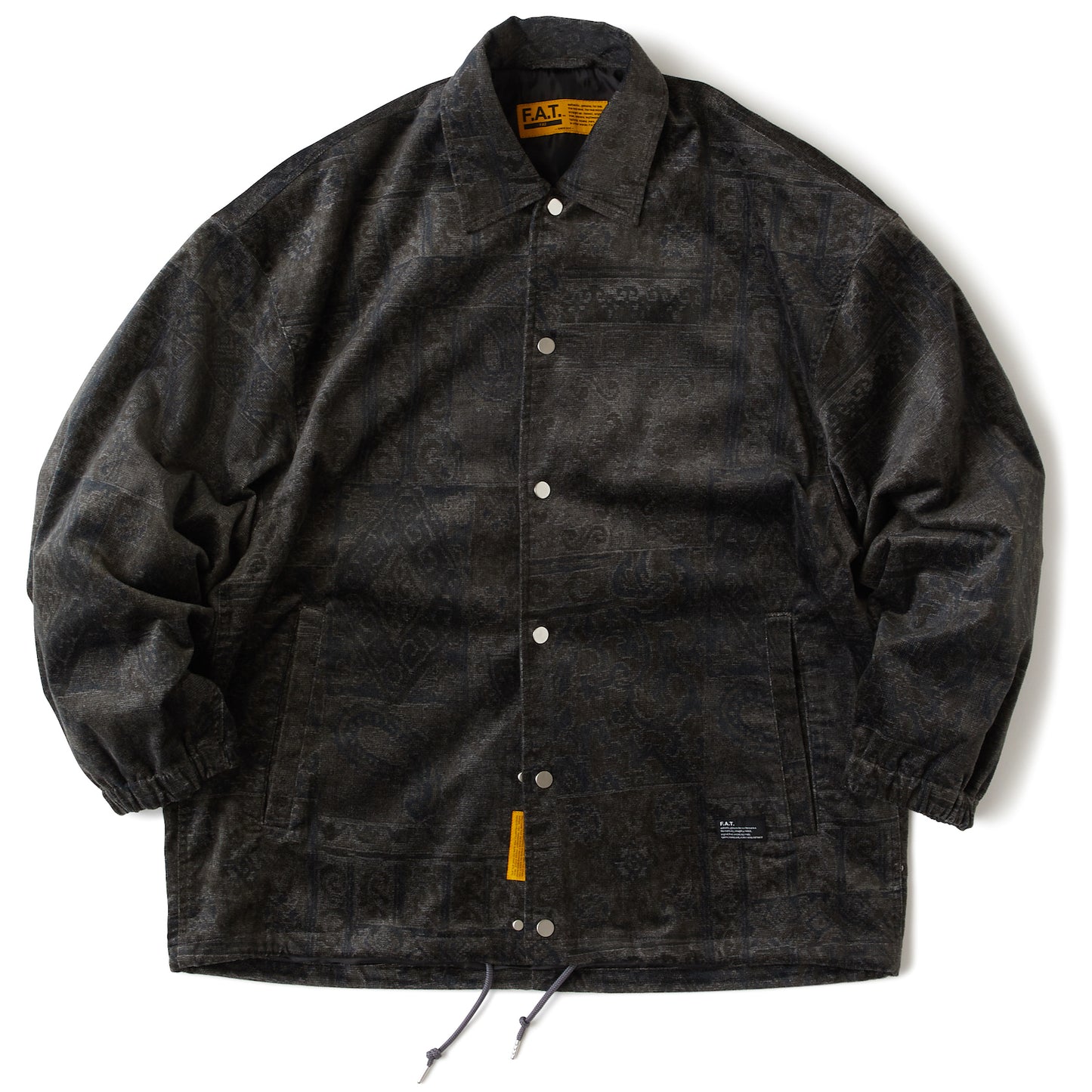 WALESLEY Corduroy Patchwork Paisley Coach Jacket コーデュロイ パッチワーク調 ペイズリー コーチ ジャケット