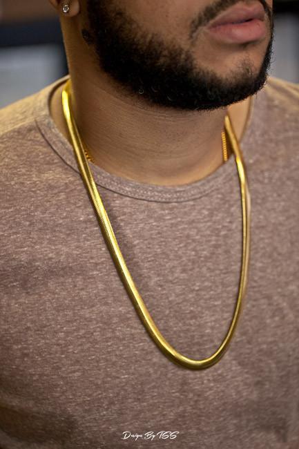 Herringbone Snake Gold Necklace ネックレス ゴールド jewelry ヘリンボーン スネーク チェーン