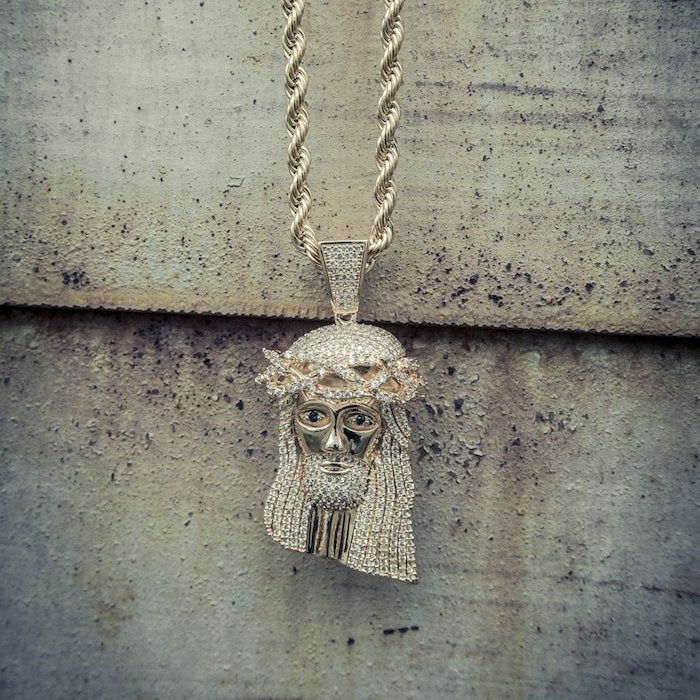 XL Jesus Chain Silver Necklace ネックレス シルバー ジーザス チェーン