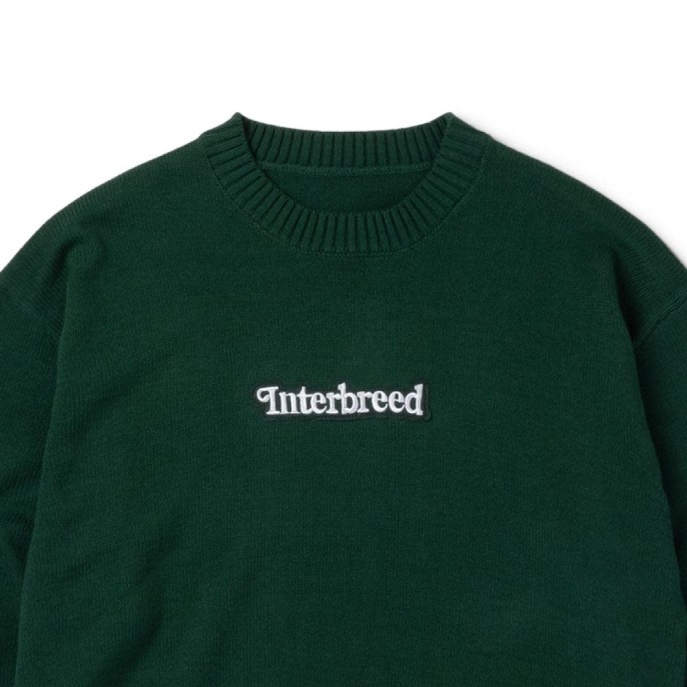 Archive Logo Knit Sweater ワッペン クルーネック コットン ニット セーター