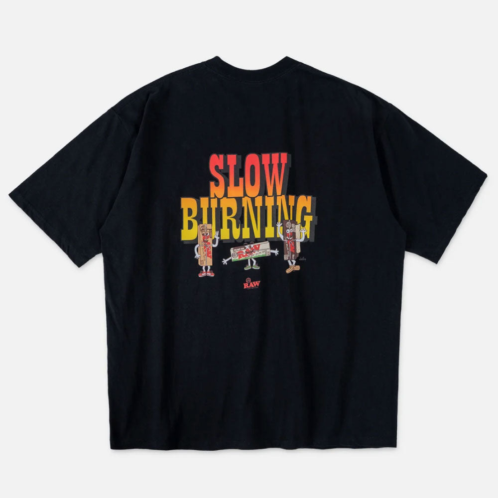 x RAW Slow Burning S/S Tee artwork by cleofus 半袖 Tシャツ