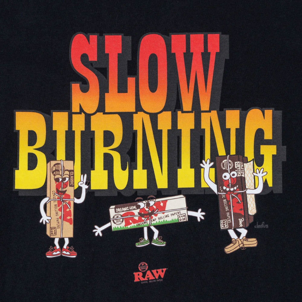 x RAW Slow Burning S/S Tee artwork by cleofus 半袖 Tシャツ