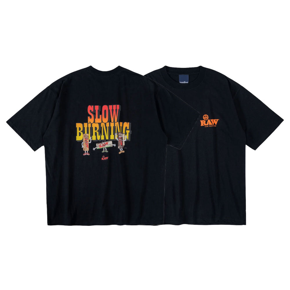 x RAW Slow Burning S/S Tee artwork by cleofus 半袖 Tシャツ