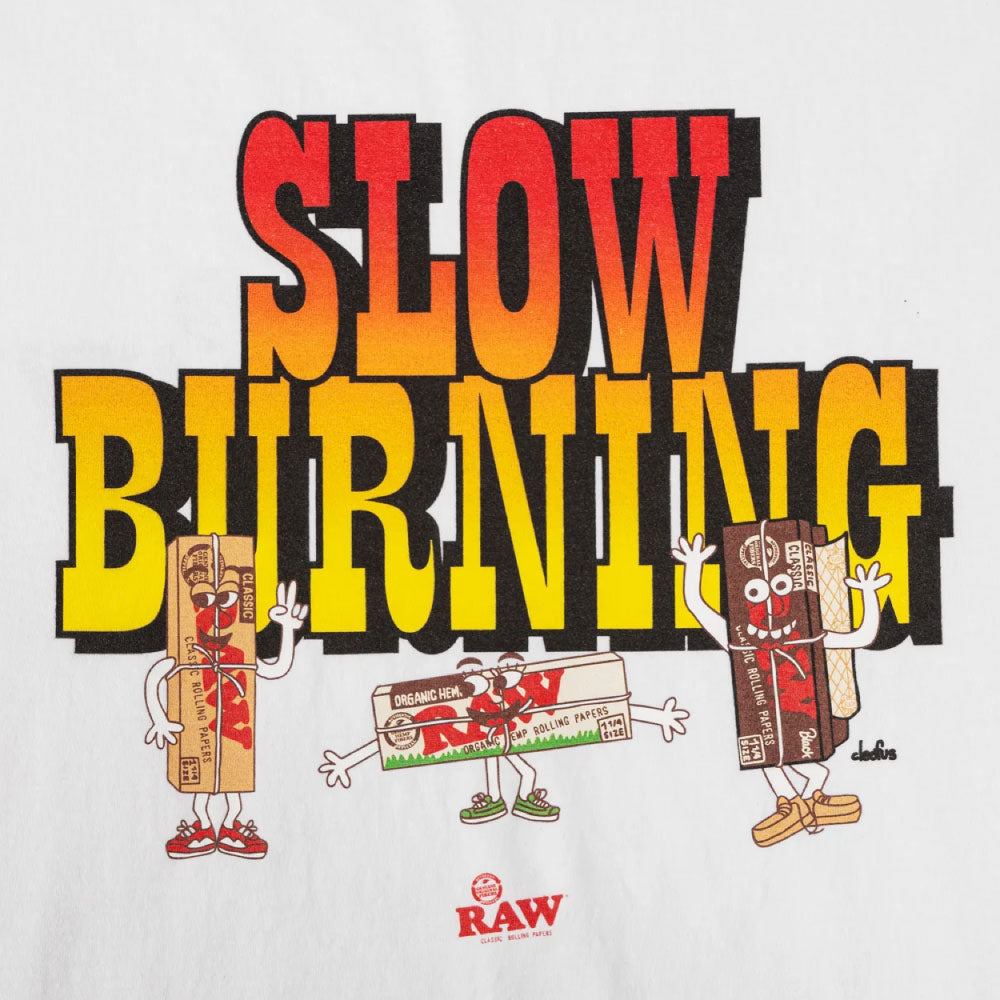 x RAW Slow Burning S/S Tee artwork by cleofus 半袖 Tシャツ