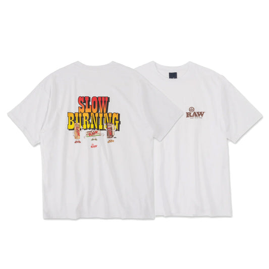 x RAW Slow Burning S/S Tee artwork by cleofus 半袖 Tシャツ