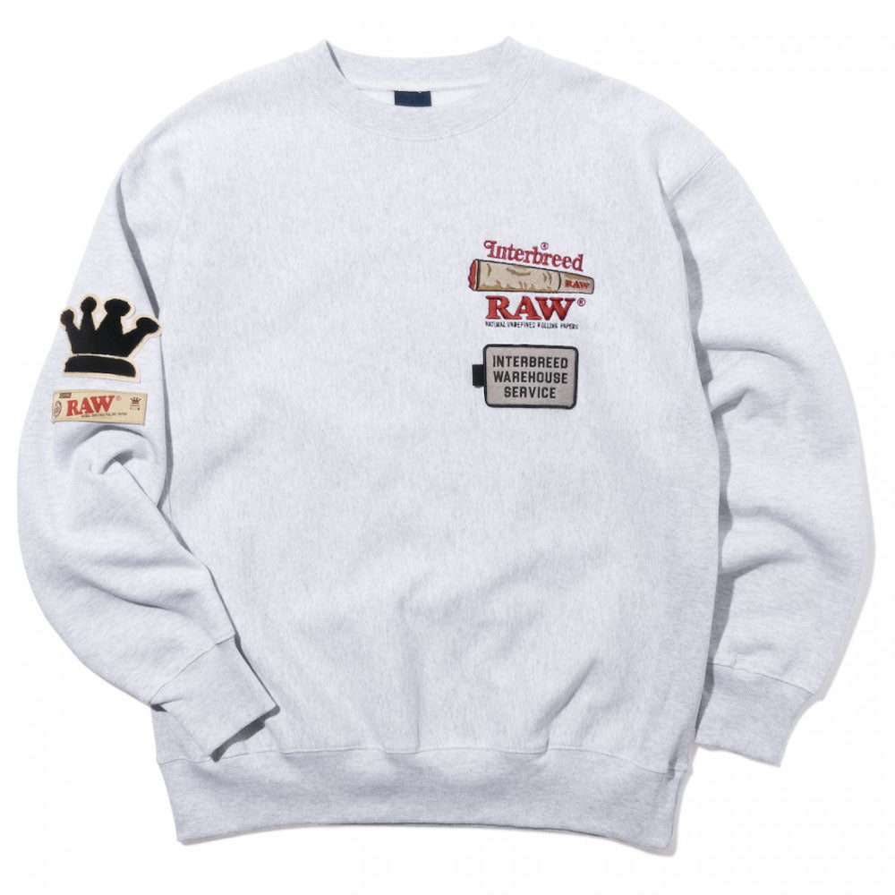 x Raw Warehouse Crewneck Sweat ロウ クルーネック スウェット