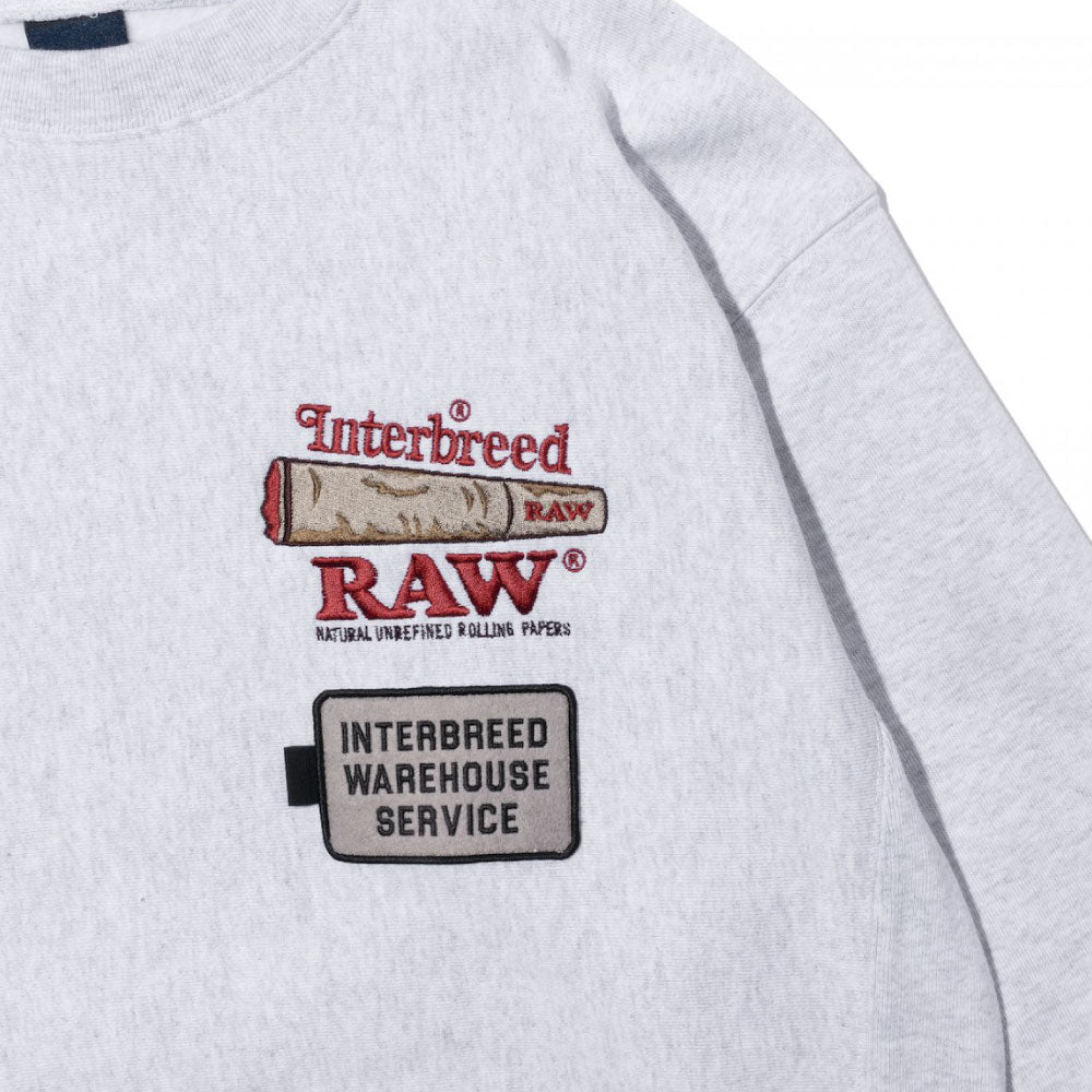 x Raw Warehouse Crewneck Sweat ロウ クルーネック スウェット