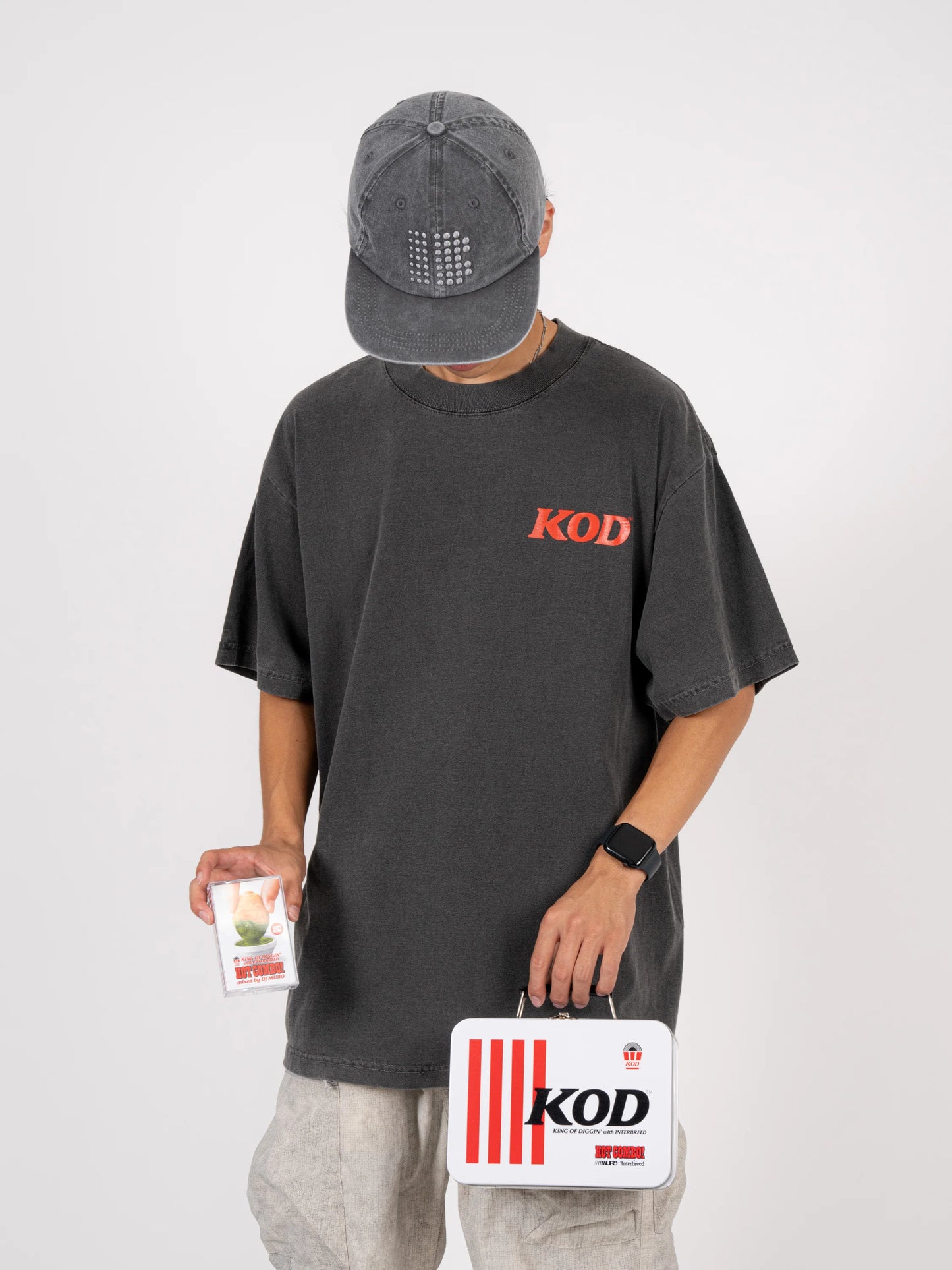 KING OF DIGGIN’ “Lunch Box Pack” Tee & MIx Tape コンボ パック ランチボックス カセット Tシャツ