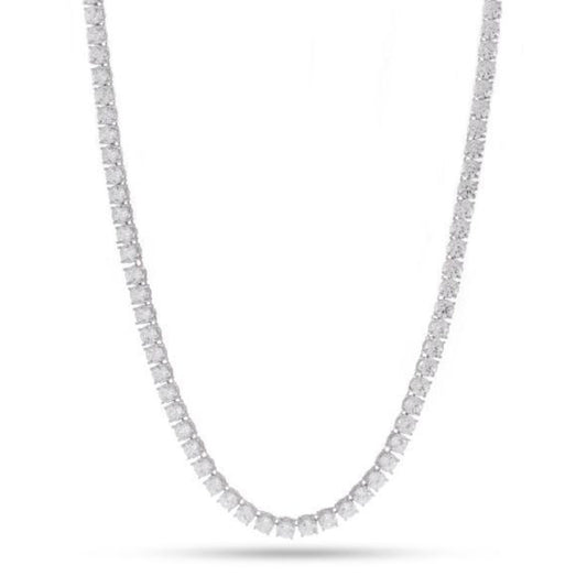 Tennis Chain Necklace 4mm 14K Gold Silver ネックレス ゴールド テニス チェーン