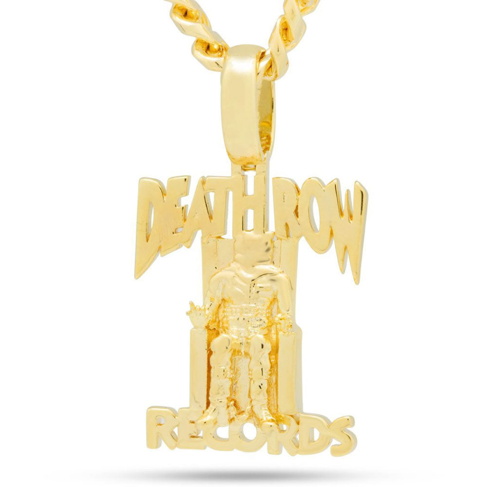 × Death Row Records Classic Logo Necklace Miami Cuban Chain デスロウ チェーン ネックレス