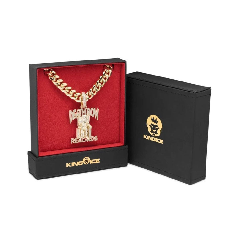 × Death Row Records Classic XL Logo Necklace Miami Cuban Chain デスロウ チェーン ネックレス