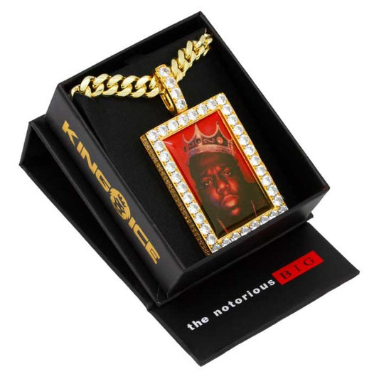 × Notorious B.I.G Biggie King of NY Necklace Gold ネックレス ノトーリアス ビギー
