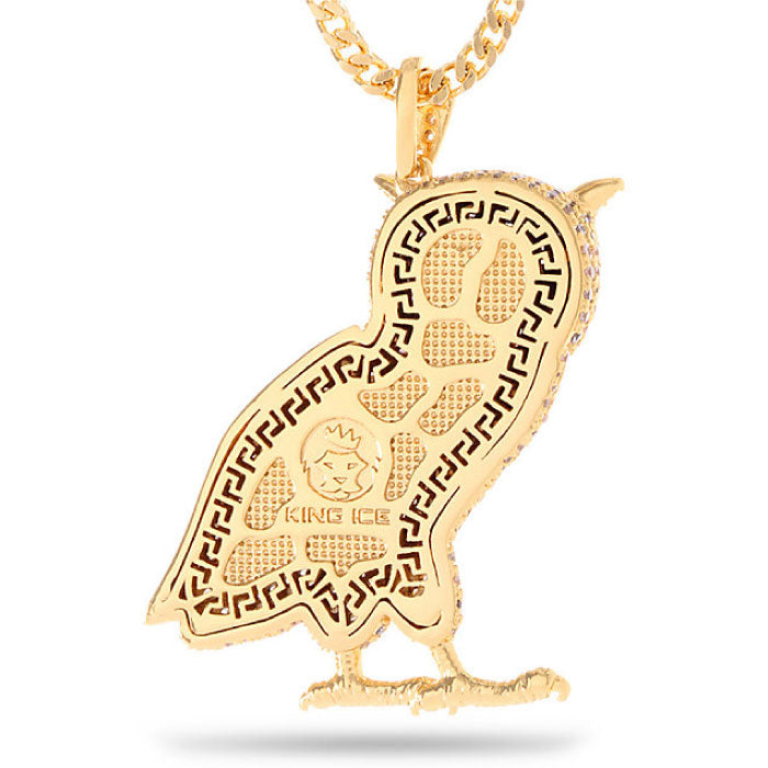 Gold Owl Necklace フクロウ ネックレス フランコ チェーン