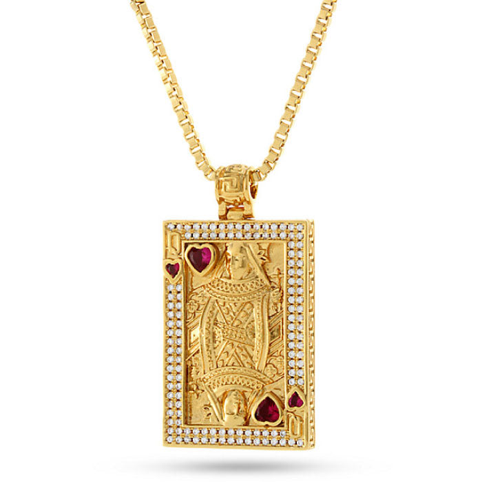 Suicide King Necklace 14K Gold Trump ネックレス トランプ ハート キング