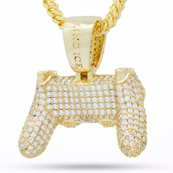 × PlayStation Controller Iced Classic Gold Necklace 14K プレイステーション コントローラー ネックレス ゴールド