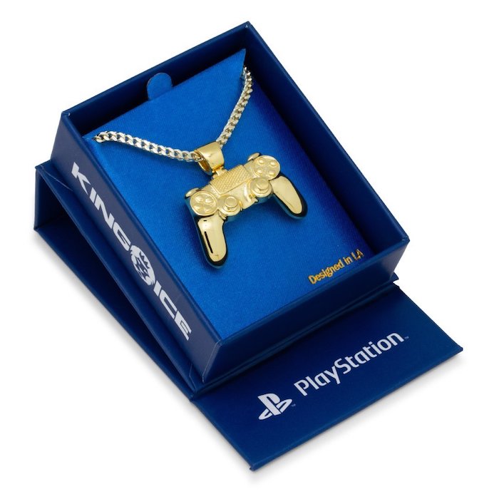 × PlayStation Controller Necklace 14K Gold Single Row コントローラー プレイステーション ネックレス ゴールド プレステ 50cm チェーン