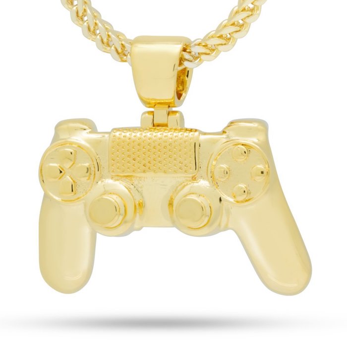 × PlayStation Controller Necklace 14K Gold Single Row コントローラー プレイステーション ネックレス ゴールド プレステ 50cm チェーン