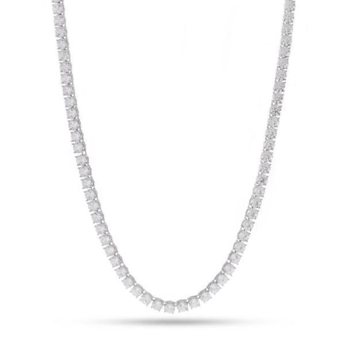 Tennis Chain Necklace 4mm 14K Gold Silver ネックレス ゴールド テニス チェーン