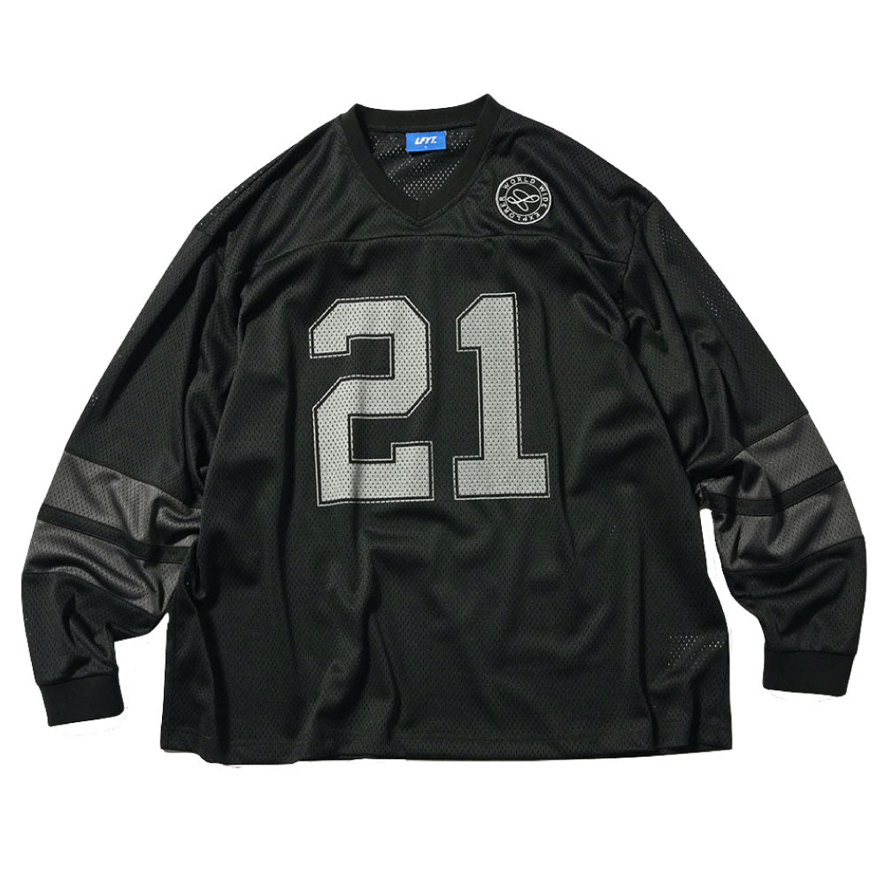 21th Anniversary Football Shirt BLK 長袖 Vネック フットボール シャツ