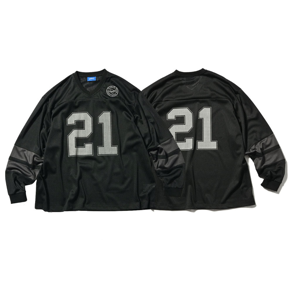 21th Anniversary Football Shirt BLK 長袖 Vネック フットボール シャツ