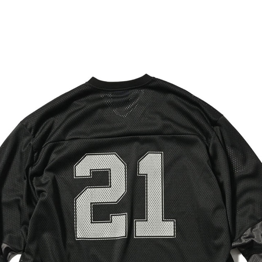 21th Anniversary Football Shirt BLK 長袖 Vネック フットボール シャツ