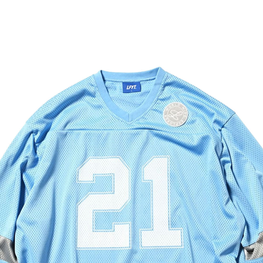 21th Anniversary Football Shirt BLU 長袖 Vネック フットボール シャツ