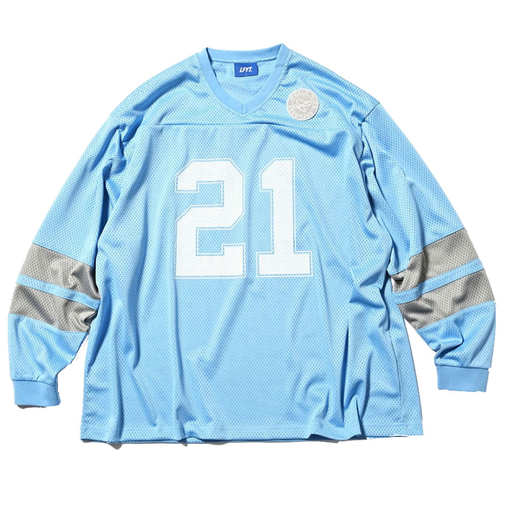 21th Anniversary Football Shirt BLU 長袖 Vネック フットボール シャツ