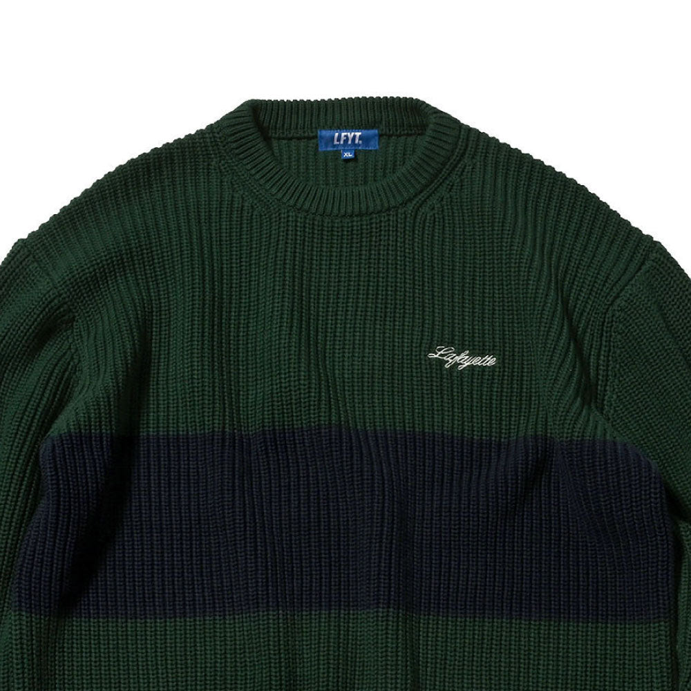 2Tone Low Gauge Cotton Knit Sweater 2トーン ローゲージ ニット セーター