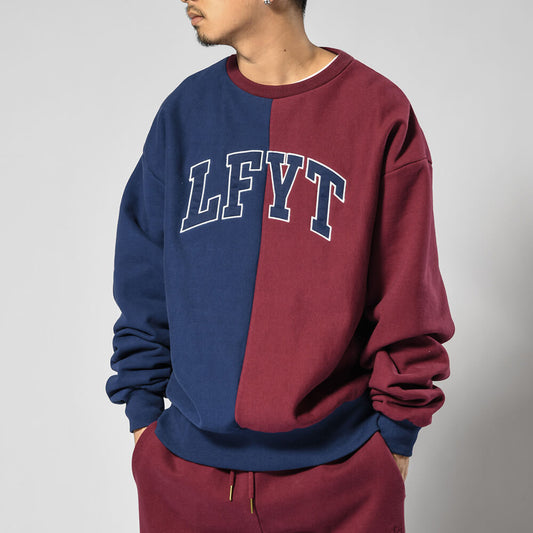 2 Tone Arch Logo US Cotton Crewneck Sweat Shirt MRN クルーネック スウェット